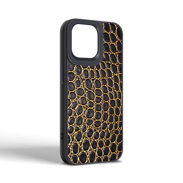 Чохол Harder Crocosaur для Apple iPhone 15 Pro Max Black (ARM76707) ARM76707 фото