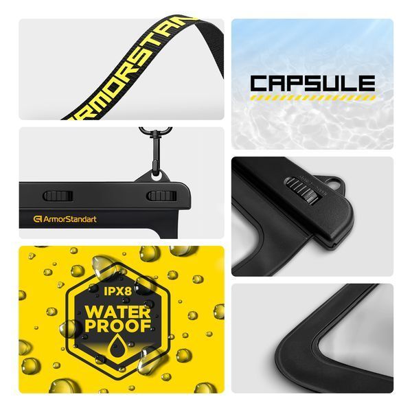 Водонепроникний чохол ArmorStandart Capsule Tab Black (ARM84420) ARM84420 фото