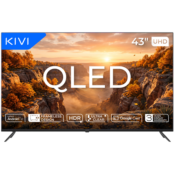 Телевізор KIVI 43", QLED, UHD, ATV 43U7000MB (43U7000MB) 43U7000MB фото