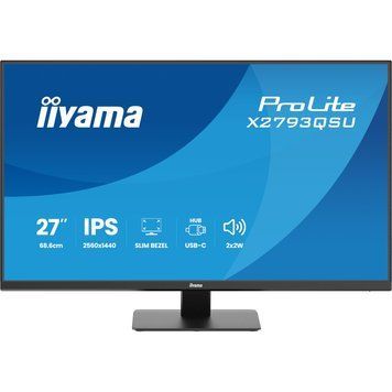 Монітор IIYAMA 27" 16:9 IPS РК , 2560х1440, 1 мс (MPRT), 7 5 Гц, 350 кд/м2, Adaptive Sync, 1xHDMI 1.4/1xDP 1. X2793QSU-B1 (X2793QSU-B1) 3738704 фото