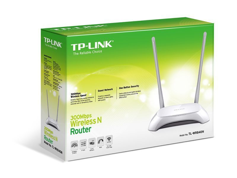 Мережеве обладнання TP-LINK Маршрутизатор 300Mbps +4Lan TL-WR840N (TL-WR840N) TL-WR840N фото