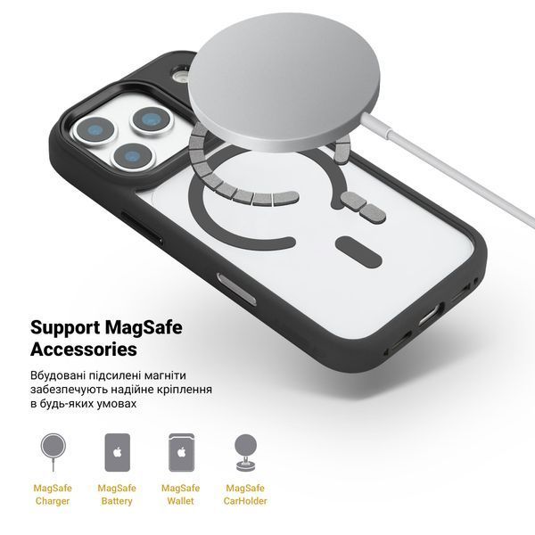 Чохол ArmorStandart Unit-C MagCase для Apple iPhone 17 Pro Black (ARM87910) ARM87910 фото