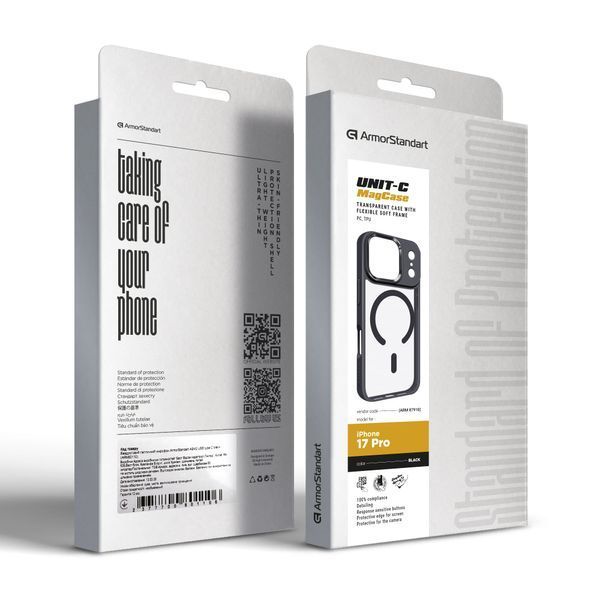 Чохол ArmorStandart Unit-C MagCase для Apple iPhone 17 Pro Black (ARM87910) ARM87910 фото